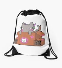 D.Cat Drawstring Bag