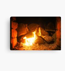 Fireplace Canvas Print