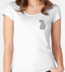 Floral rat garden Women's Fitted Scoop T-Shirt
