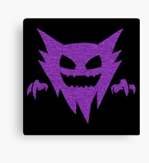 Pokemon - GHOST Type - Purple Canvas Print