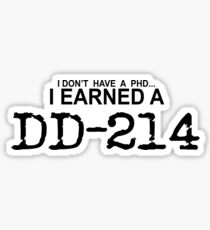 I earned my DD-214 Sticker