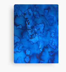 Blue Ink Canvas Print