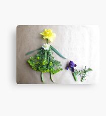Daffodil with her scottie dog, Iris Canvas Print