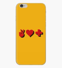 Peace, Love & Positivity icons - Logic Quote iPhone Case