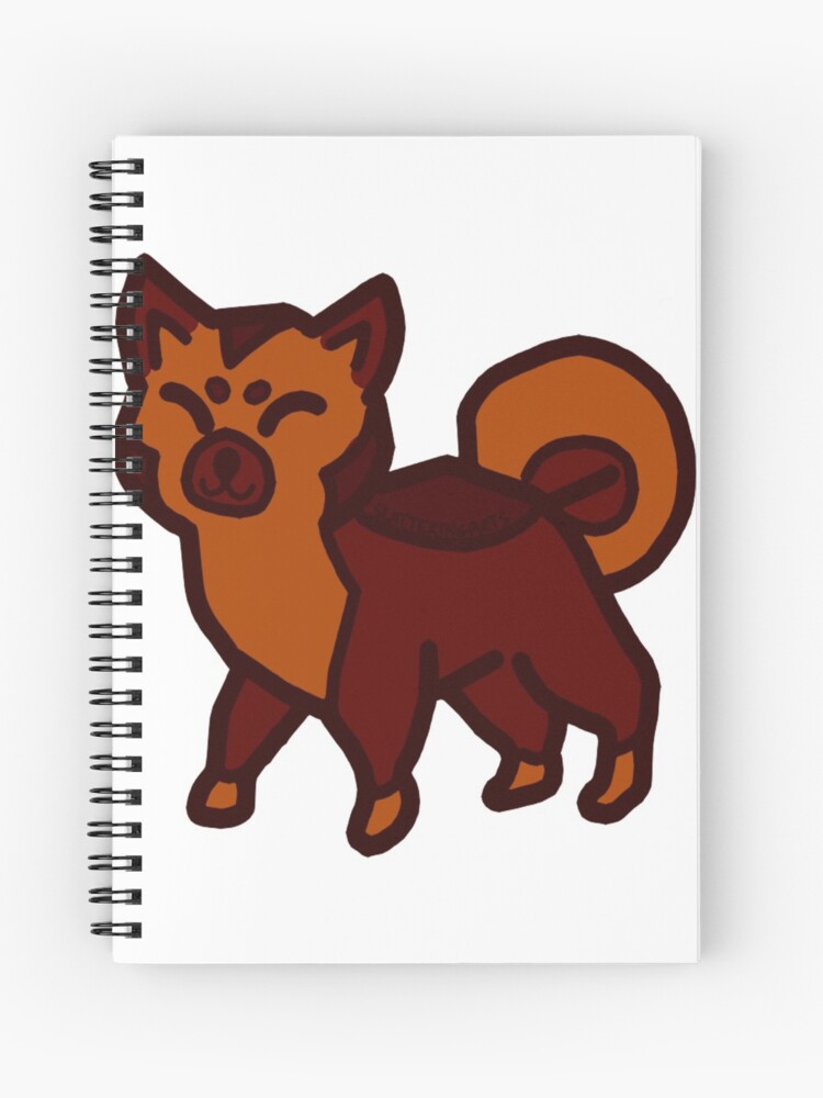 Red Sesame Shiba Inu Puppy Spiral Notebook