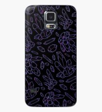 Amethyst Kristalle Hülle & Klebefolie für Samsung Galaxy
