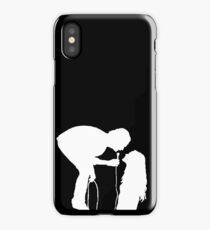 Robbers Silhouette (white) iPhone Case