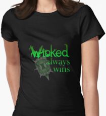 Once Upon A Time - Wicked Always Wins Women's Fitted T-Shirt