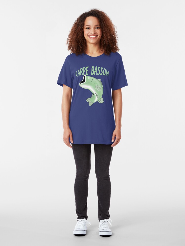 Alternate view of Carpe Bassum - Seize the Bass Slim Fit T-Shirt