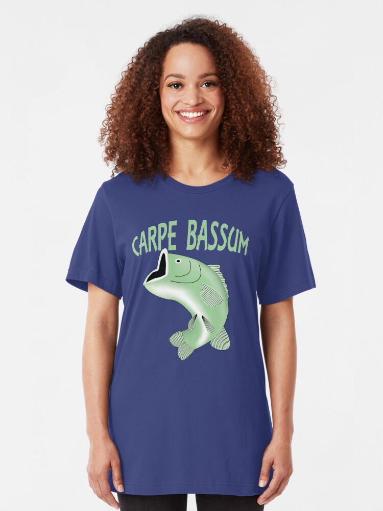 Alternate view of Carpe Bassum - Seize the Bass Slim Fit T-Shirt