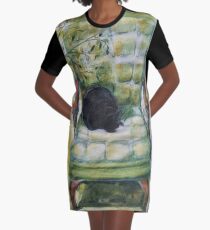 Natasha in the Chartreuse Chair Graphic T-Shirt Dress