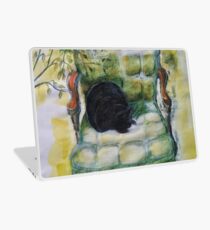 Natasha in the Chartreuse Chair Laptop Skin