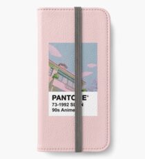 PANTONE 90er Jahre Anime iPhone Flip-Case/Hülle/Klebefolie
