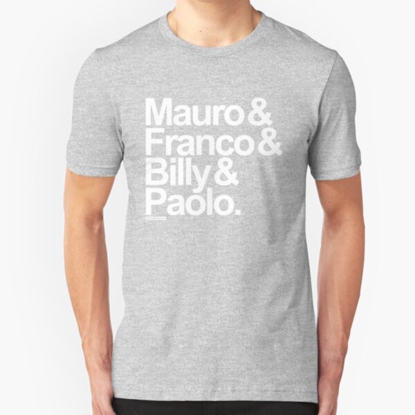 Fab 4 (white) Slim Fit T-Shirt