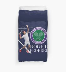 Roger Federer Wimbledon Duvet Cover