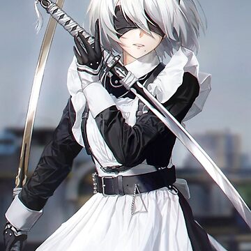 Nier Automata 2B Nier Automata Sword Anime Matte Finish Poster