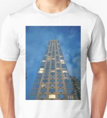 New York, Manhattan, Brooklyn, New York City, architecture, street, building, tree, car, pedestrians, day, night, nightlight, house, condominium,  Unisex T-Shirt