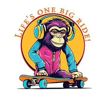 Monkey on a skateboard' Men's Premium T-Shirt