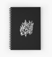 People Spaghetti Spiral Notebook