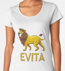 Evita Lion Drawstring Bags Women's Premium T-Shirt