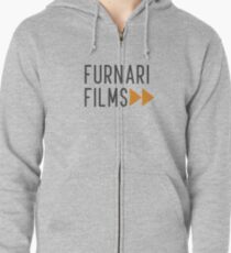 Grey Furnari Films Stacked Zipped Hoodie