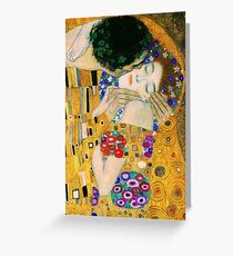 The Kiss by Gustav Klimt Greeting Card