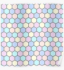 Pastel beehive Poster