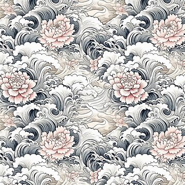 Traditional Japanese Floral Wallpaper