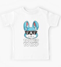 Too Hip To Hop T shirt Easter Day Bunny Boys Girls Kids Men Kids Tee