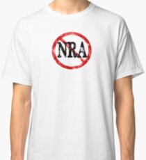 Anti NRA Badge Gun Control Vintage Retro Style Political Gear Classic T-Shirt