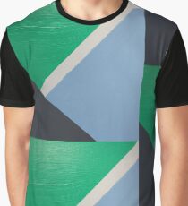 Colourblock - green/blue/grey Graphic T-Shirt