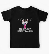 Bowling Breast Cancer T-Shirt Kids Tee