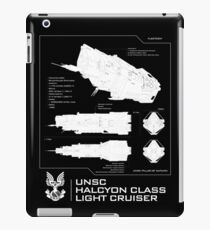 Halo - UNSC Halcyon Class Cruiser Profile iPad Case/Skin