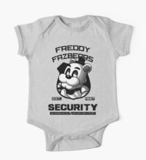 Freddy Fazbear's Security BLACK AND WHITE One Piece - Short Sleeve