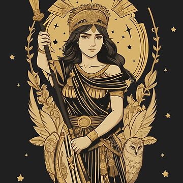 Greek Mythology - Athena Ancient Greek History Dark Academia Sticker for  Sale by just-being-you