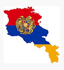 Armenia Continent Flag Photographic Print