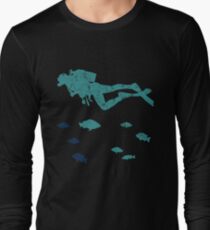 Vintage Scuba Diver Long Sleeve T-Shirt