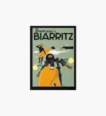Lámina rígida "BIARRITZ" Publicidad de viajes vintage