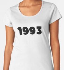 1993 Born In 1993 Made In 1993 Birthday Personalized Vintage 1993 He Is Born In The 90's Birthday Decoration Gift Women's Premium T-Shirt
