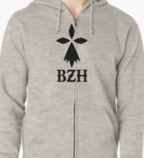 bzh breizh breton bretagne Zipped Hoodie