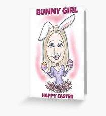 Bunny Girl Greeting Card