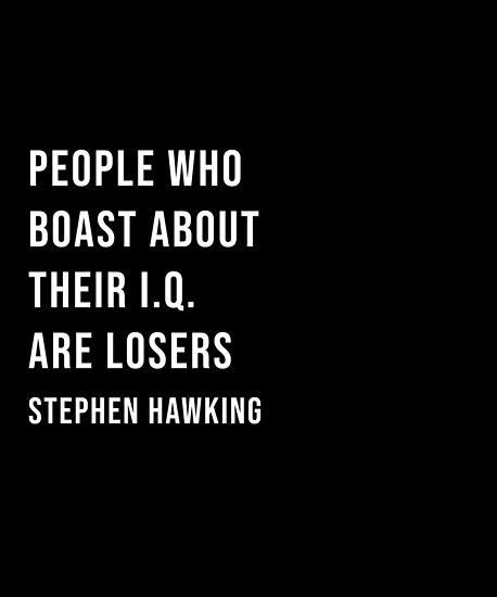 stephen hawking iq losers