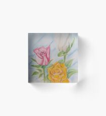 Bouquet Acrylic Block
