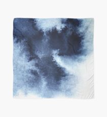 Indigo Nebula, Blue Abstract Painting Scarf