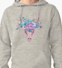 Skull and flowers Pullover Hoodie