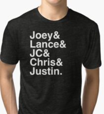 NSYNC Names Helvetica Ampersand Tri-blend T-Shirt