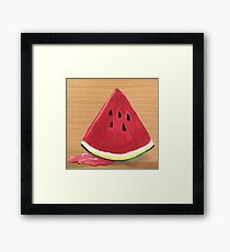 Summer Watermelon Framed Print