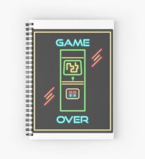 Video Game 80s Neon Sign Spiral Notebook