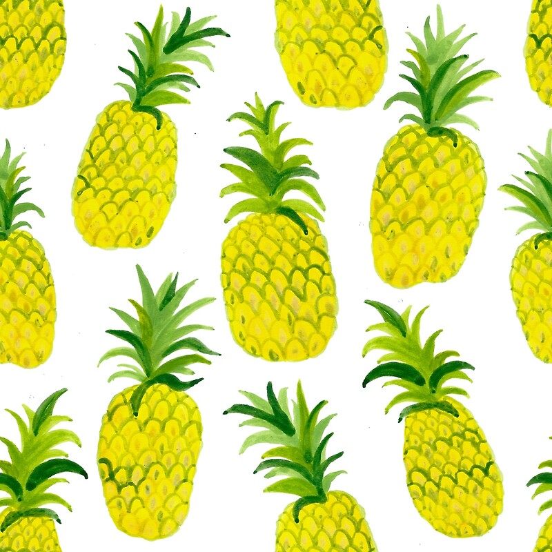 "Pineapple Party! Lets get tropical" by shoshannahscrib | Redbubble