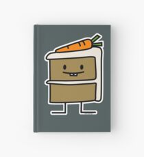 Carrot Cake slice bunny teeth icing dessert Hardcover Journal